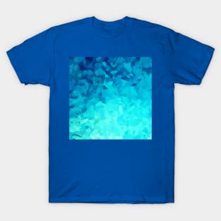 Deep Blue Illumination Abstract Painting T-Shirt